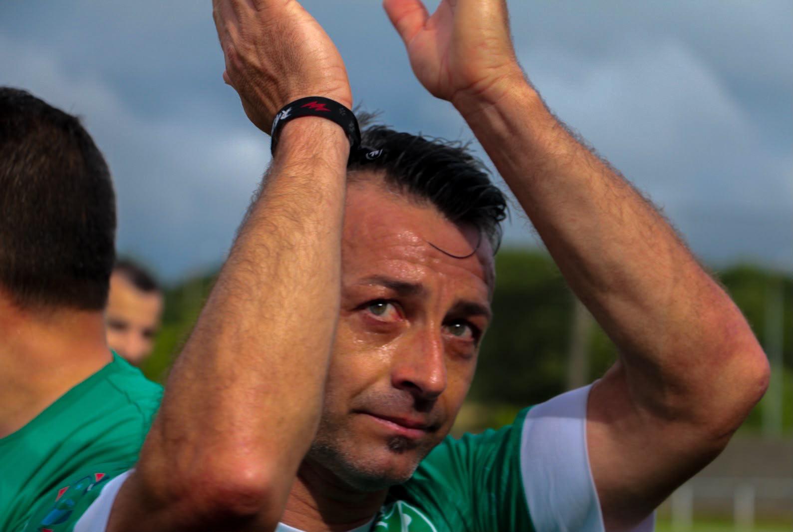 Doro emocionado tras o partido homenaxe