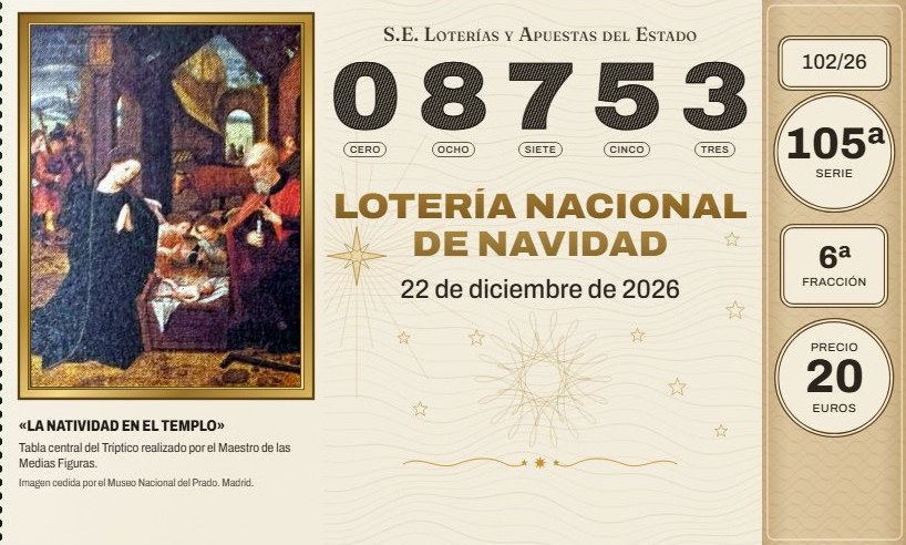 Décimo 08753 da Lotería de Nadal do Xallas